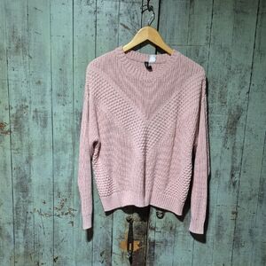 Divided Soft Pink Crew Neck Sweater